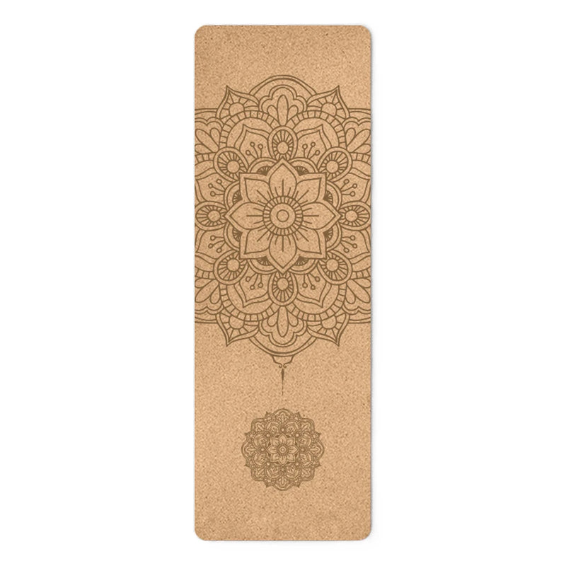 1830x610x5mm Tapete de Yoga de Cortiça TPE Ecológico e Estiloso para Academia, Fitness e Exercícios - Atacado e Personalizado.